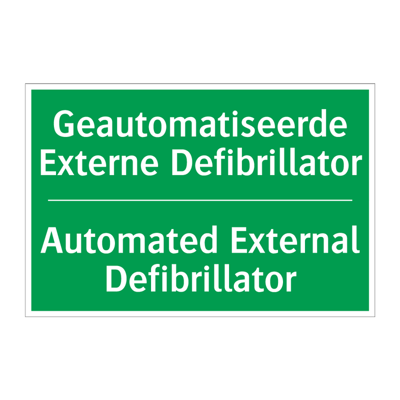 Geautomatiseerde Externe Defibrillator /.../ - Automated External Defibrillator /.../