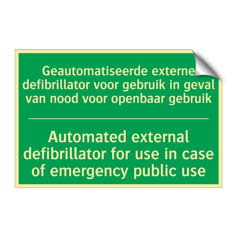 Geautomatiseerde externe defibrillator /.../ - Automated external defibrillator /.../