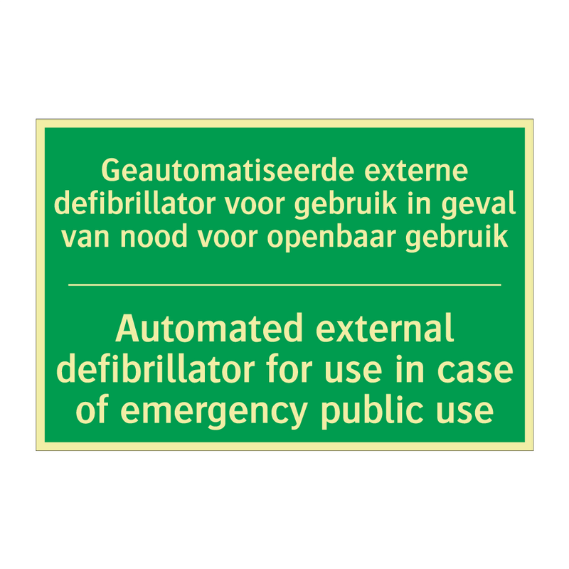 Geautomatiseerde externe defibrillator /.../ - Automated external defibrillator /.../