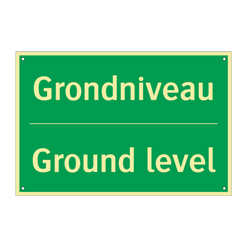 Grondniveau - Ground level & Grondniveau - Ground level & Grondniveau - Ground level