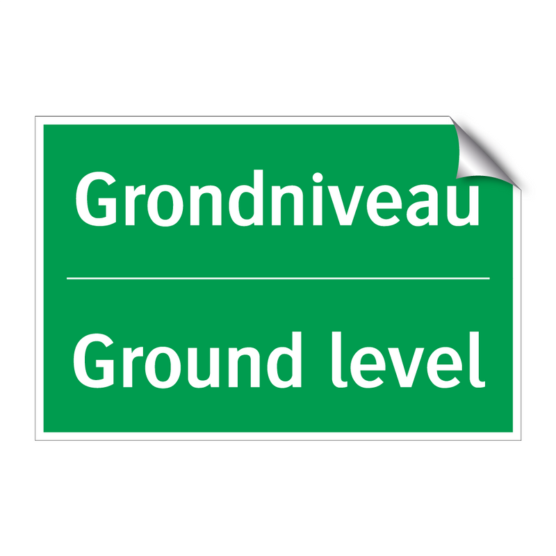 Grondniveau - Ground level & Grondniveau - Ground level & Grondniveau - Ground level