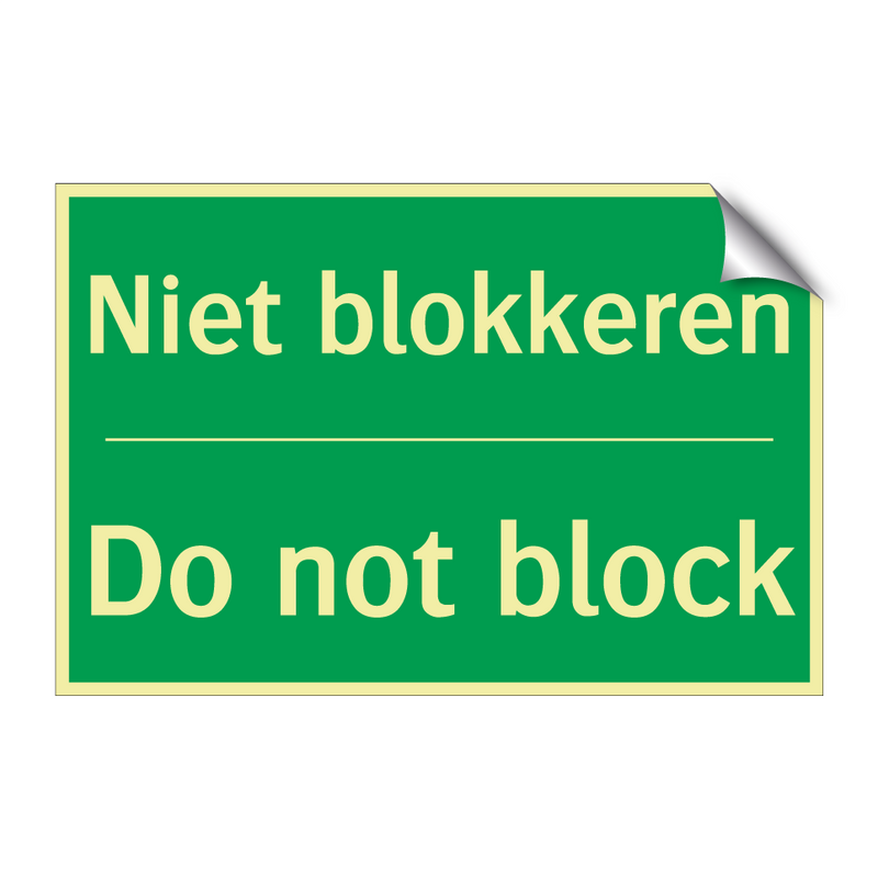 Niet blokkeren - Do not block & Niet blokkeren - Do not block & Niet blokkeren - Do not block