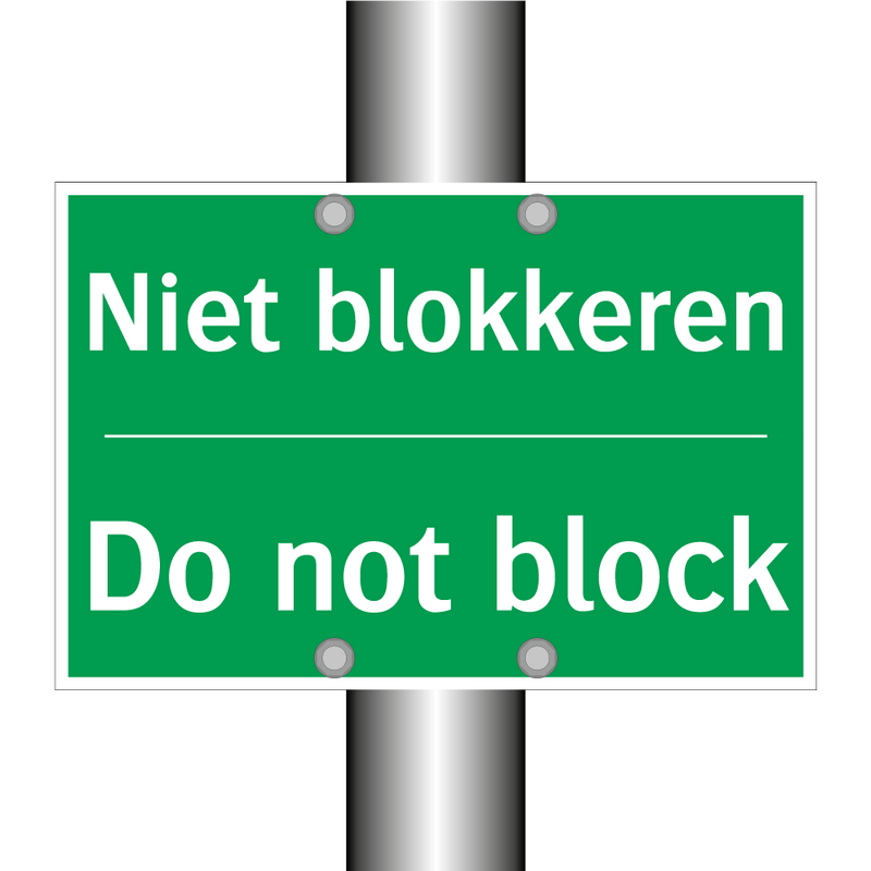 Niet blokkeren - Do not block & Niet blokkeren - Do not block & Niet blokkeren - Do not block