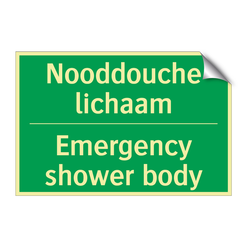 Nooddouche lichaam - Emergency shower body & Nooddouche lichaam - Emergency shower body