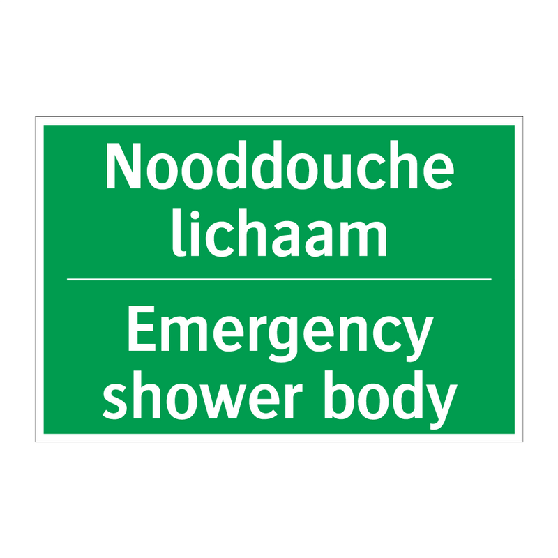 Nooddouche lichaam - Emergency shower body & Nooddouche lichaam - Emergency shower body