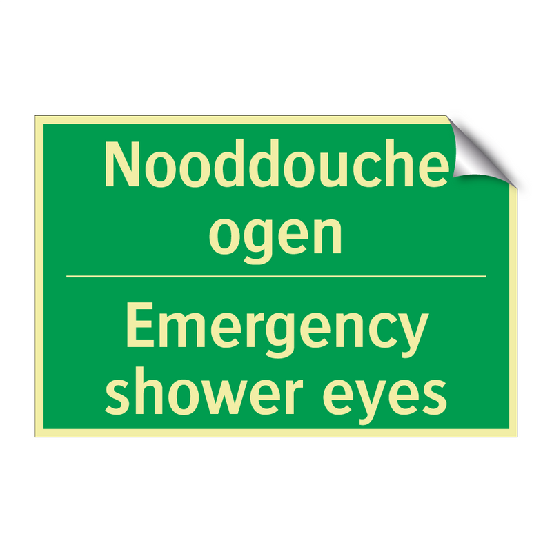 Nooddouche ogen - Emergency shower eyes & Nooddouche ogen - Emergency shower eyes