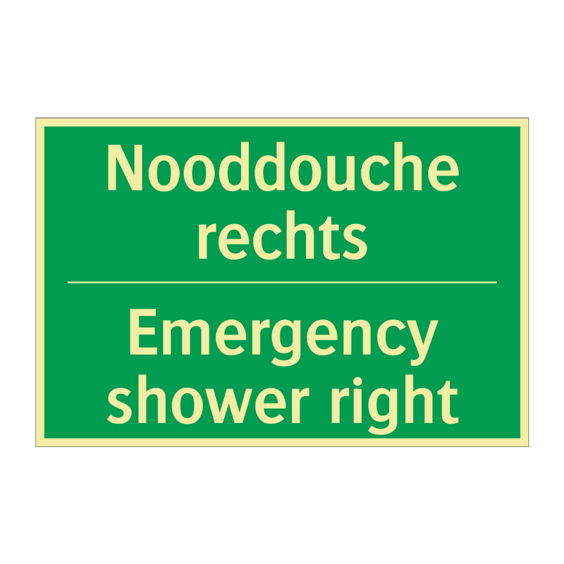 Nooddouche rechts - Emergency shower right & Nooddouche rechts - Emergency shower right