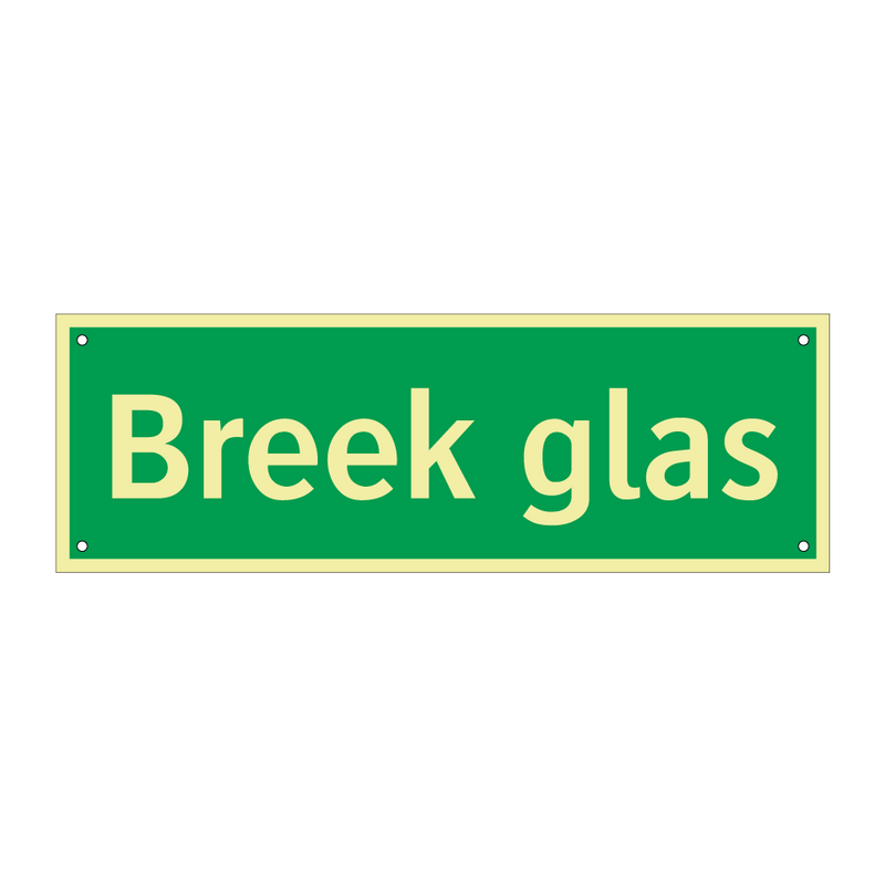 Breek glas & Breek glas & Breek glas & Breek glas