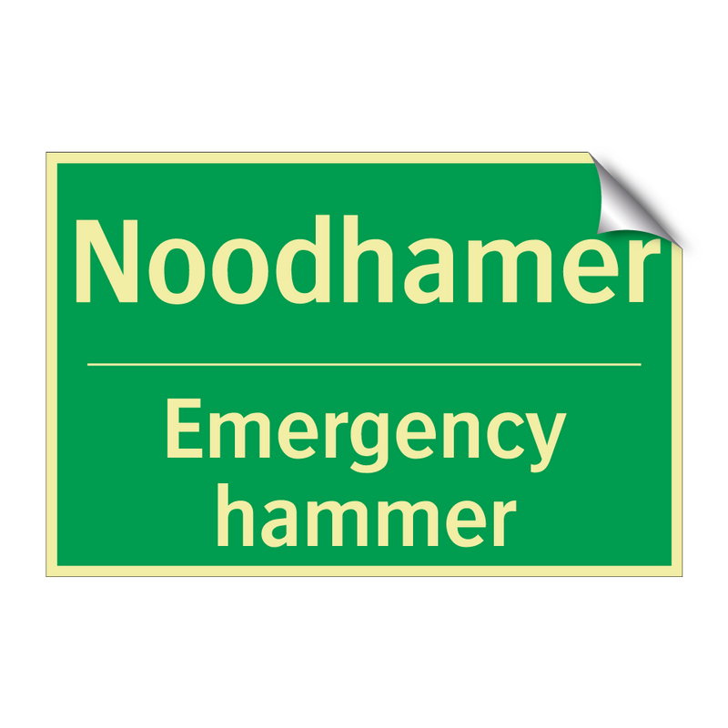 Noodhamer - Emergency hammer & Noodhamer - Emergency hammer & Noodhamer - Emergency hammer