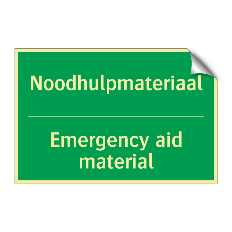 Noodhulpmateriaal - Emergency aid material & Noodhulpmateriaal - Emergency aid material