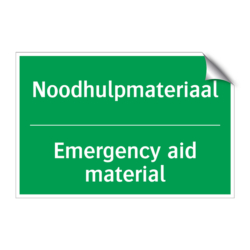 Noodhulpmateriaal - Emergency aid material & Noodhulpmateriaal - Emergency aid material