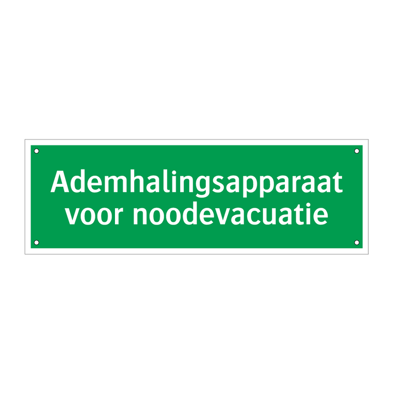 Ademhalingsapparaat voor noodevacuatie & Ademhalingsapparaat voor noodevacuatie