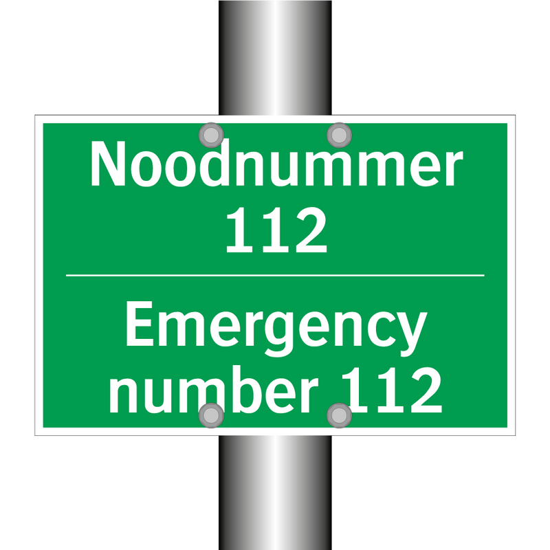 Noodnummer 112 - Emergency number 112 & Noodnummer 112 - Emergency number 112