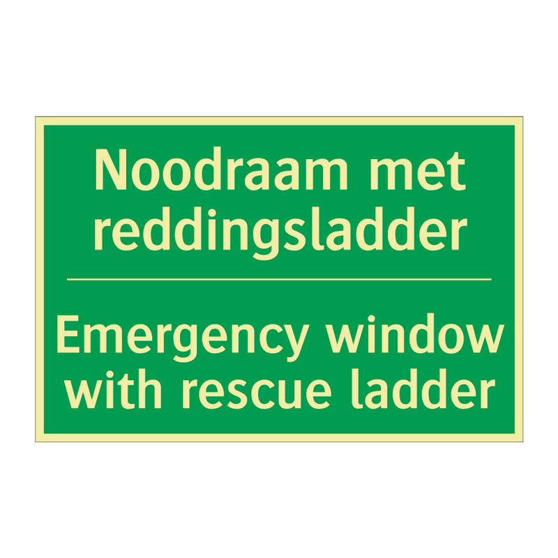 Noodraam met reddingsladder - Emergency window with rescue /.../