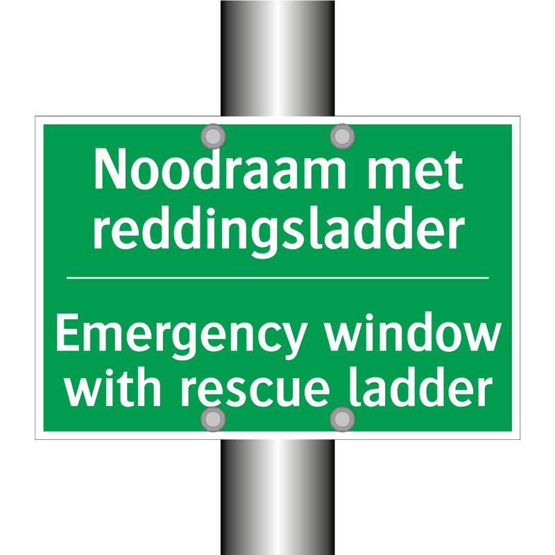 Noodraam met reddingsladder - Emergency window with rescue /.../