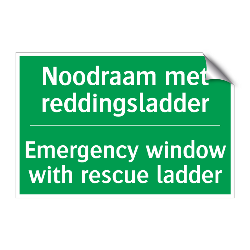 Noodraam met reddingsladder - Emergency window with rescue /.../