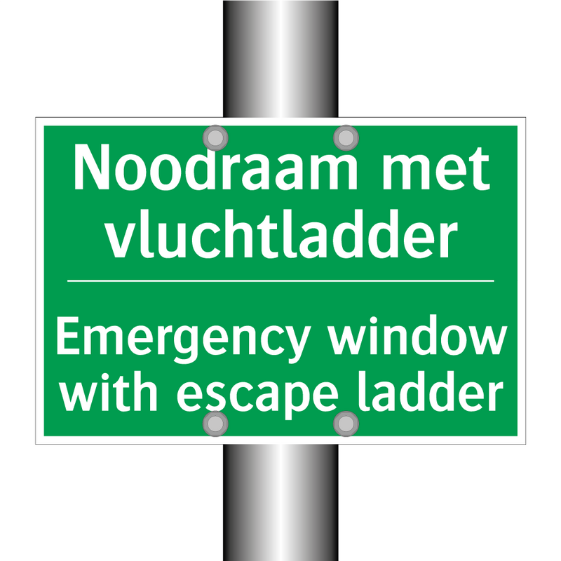 Noodraam met vluchtladder - Emergency window with escape /.../