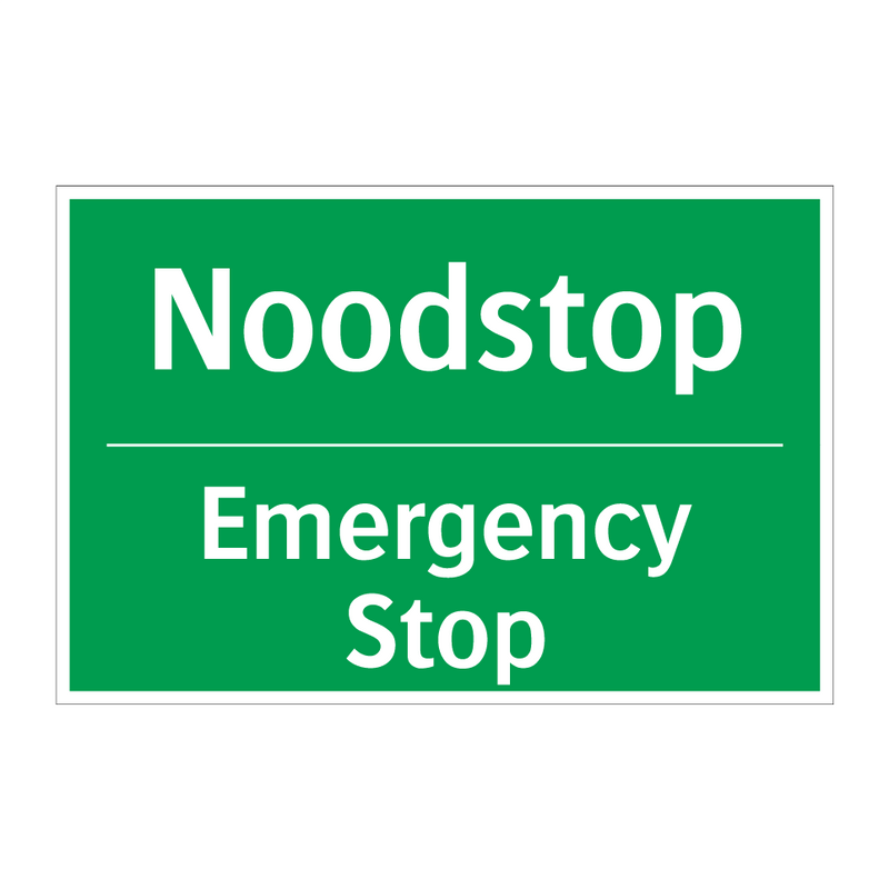 Noodstop - Emergency Stop & Noodstop - Emergency Stop & Noodstop - Emergency Stop