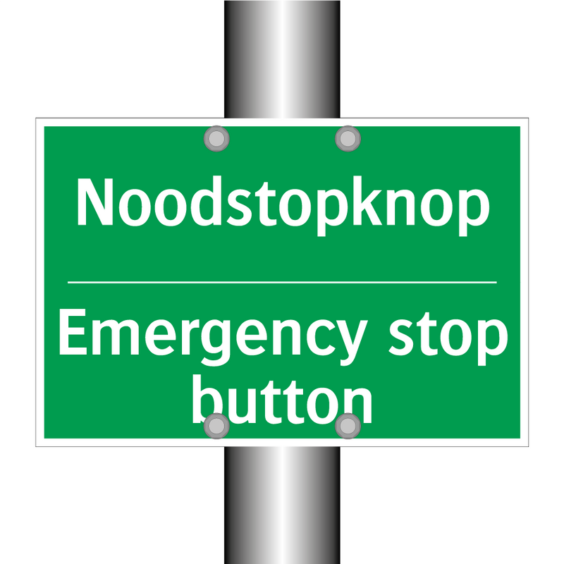 Noodstopknop - Emergency stop button & Noodstopknop - Emergency stop button