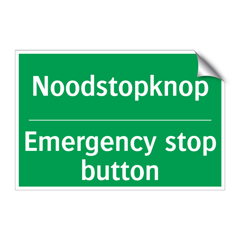 Noodstopknop - Emergency stop button & Noodstopknop - Emergency stop button