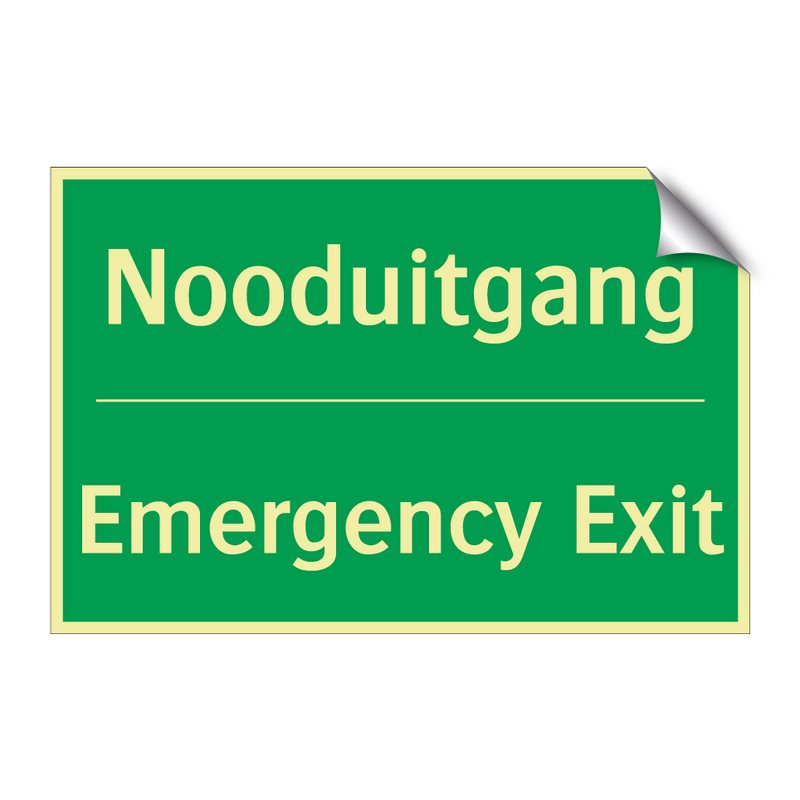 Nooduitgang - Emergency Exit & Nooduitgang - Emergency Exit & Nooduitgang - Emergency Exit