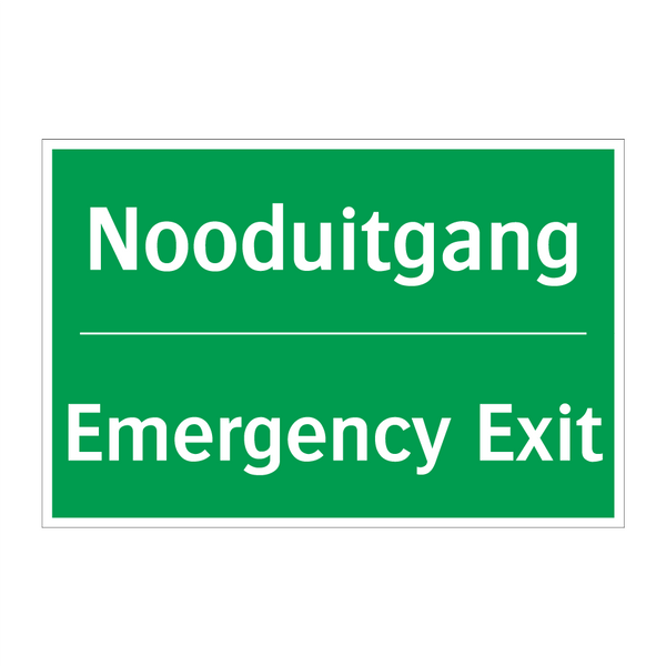 Nooduitgang - Emergency Exit & Nooduitgang - Emergency Exit & Nooduitgang - Emergency Exit