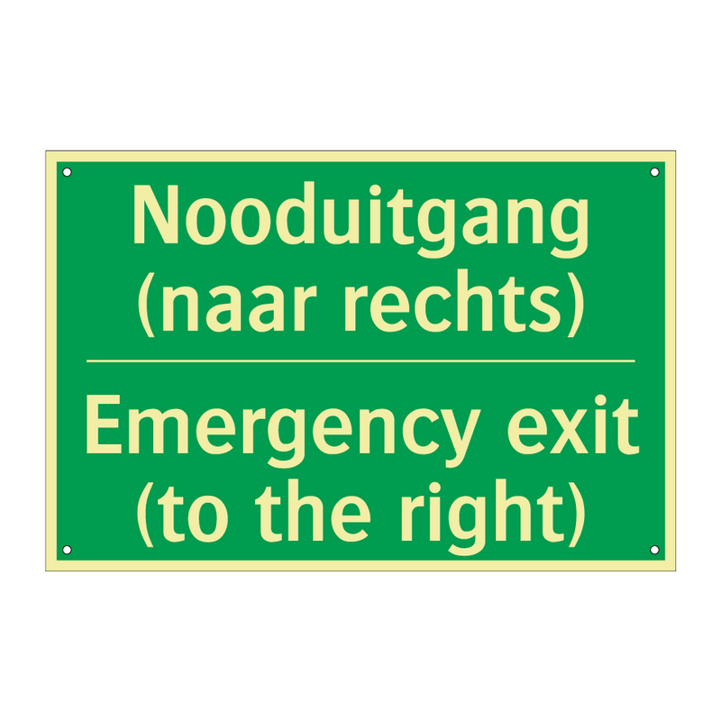 Nooduitgang (naar rechts) - Emergency exit (to the right) /.../