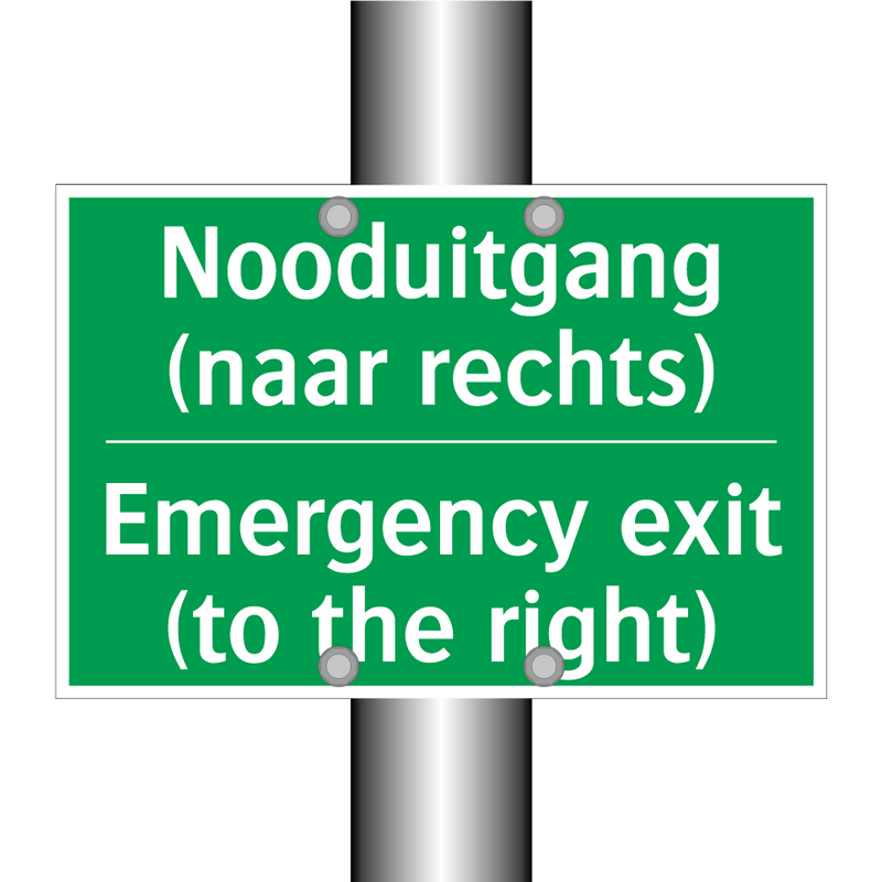 Nooduitgang (naar rechts) - Emergency exit (to the right) /.../