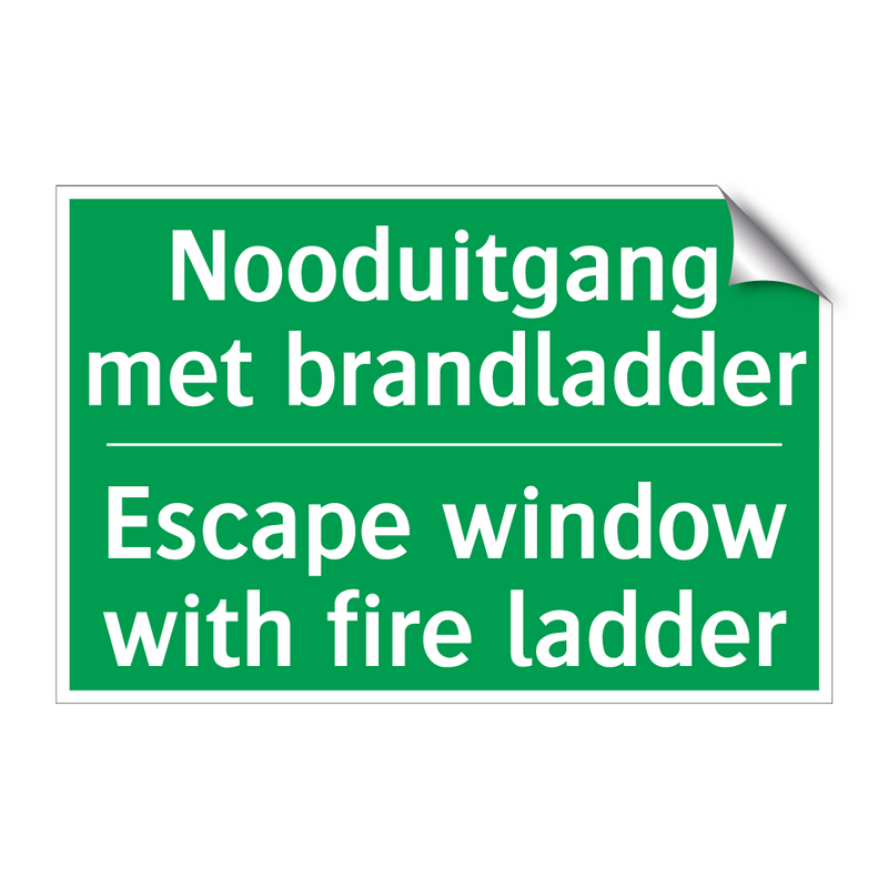 Nooduitgang met brandladder - Escape window with fire ladder /.../