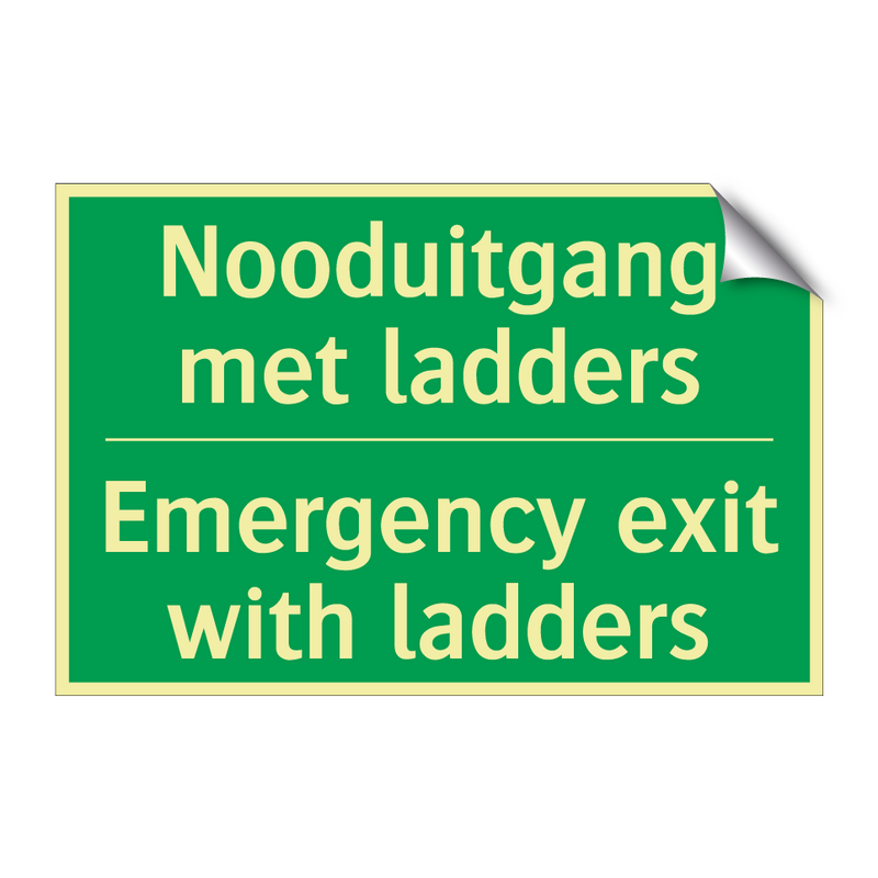 Nooduitgang met ladders - Emergency exit with ladders /.../