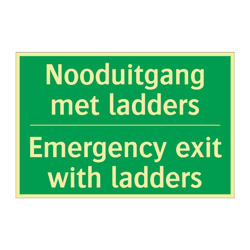 Nooduitgang met ladders - Emergency exit with ladders /.../