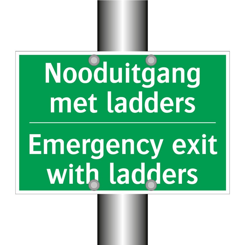 Nooduitgang met ladders - Emergency exit with ladders /.../