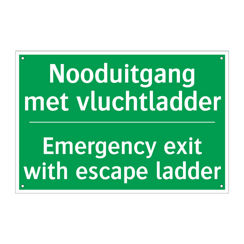 Nooduitgang met vluchtladder - Emergency exit with escape /.../