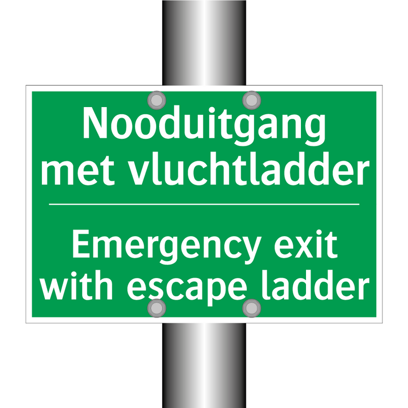 Nooduitgang met vluchtladder - Emergency exit with escape /.../