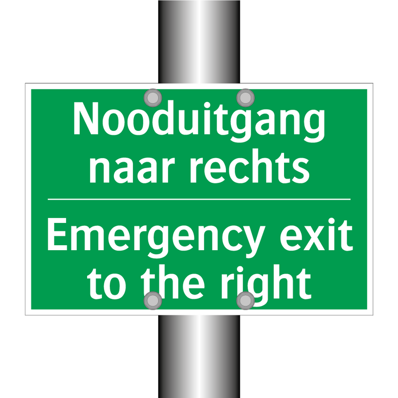 Nooduitgang naar rechts - Emergency exit to the right /.../