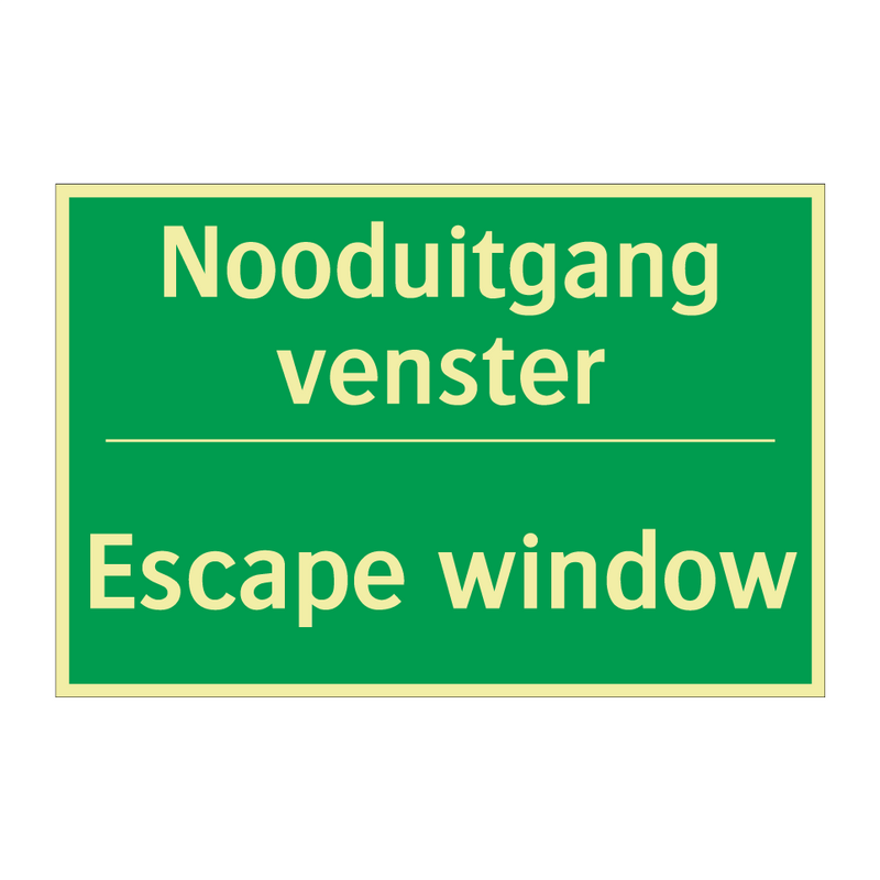 Nooduitgang venster - Escape window & Nooduitgang venster - Escape window