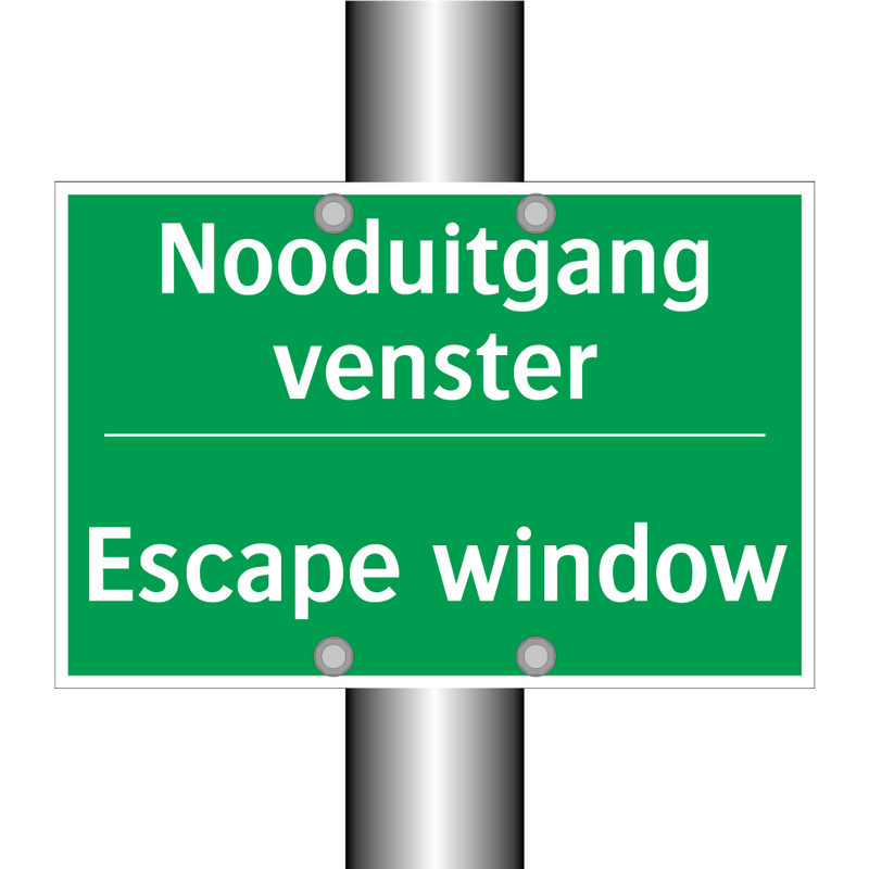 Nooduitgang venster - Escape window & Nooduitgang venster - Escape window