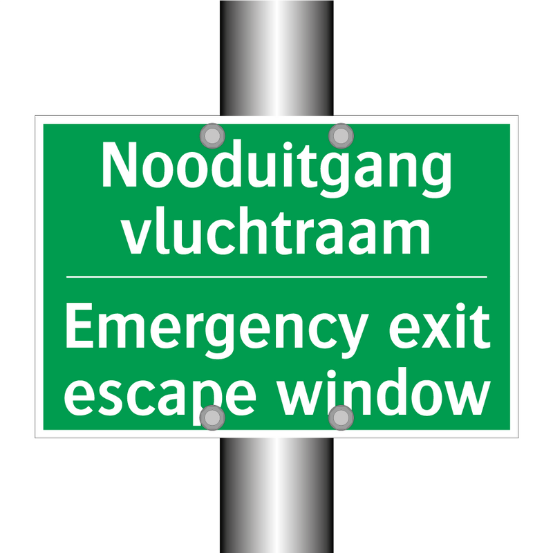 Nooduitgang vluchtraam - Emergency exit escape window /.../