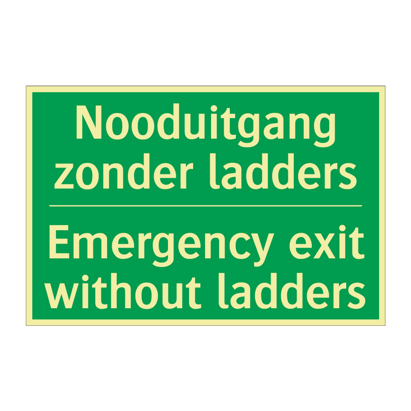 Nooduitgang zonder ladders - Emergency exit without ladders /.../