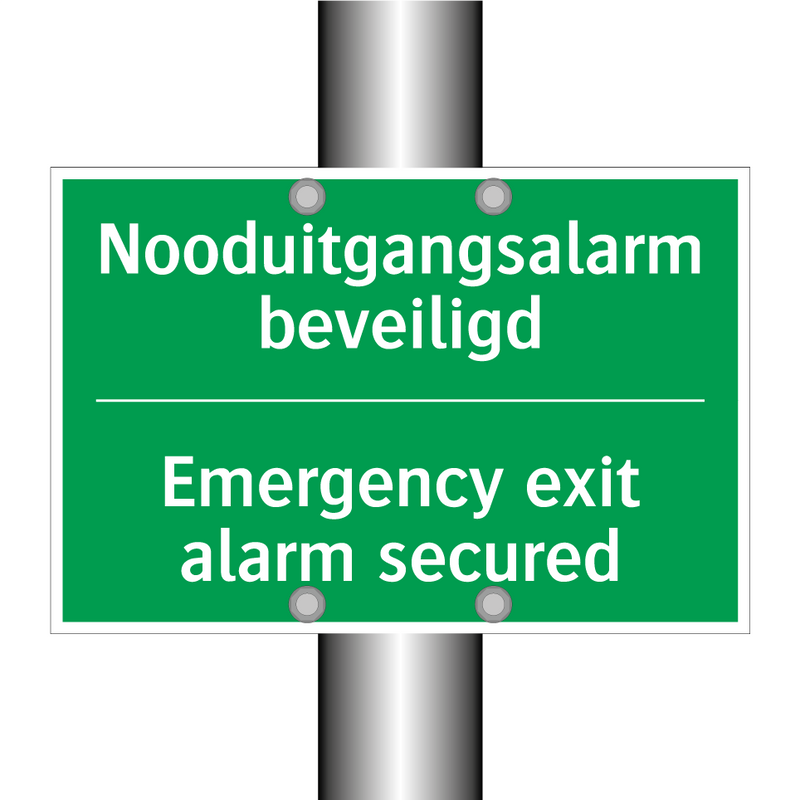 Nooduitgangsalarm beveiligd - Emergency exit alarm secured /.../