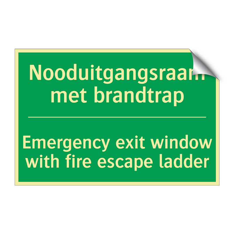 Nooduitgangsraam met brandtrap - Emergency exit window with /.../