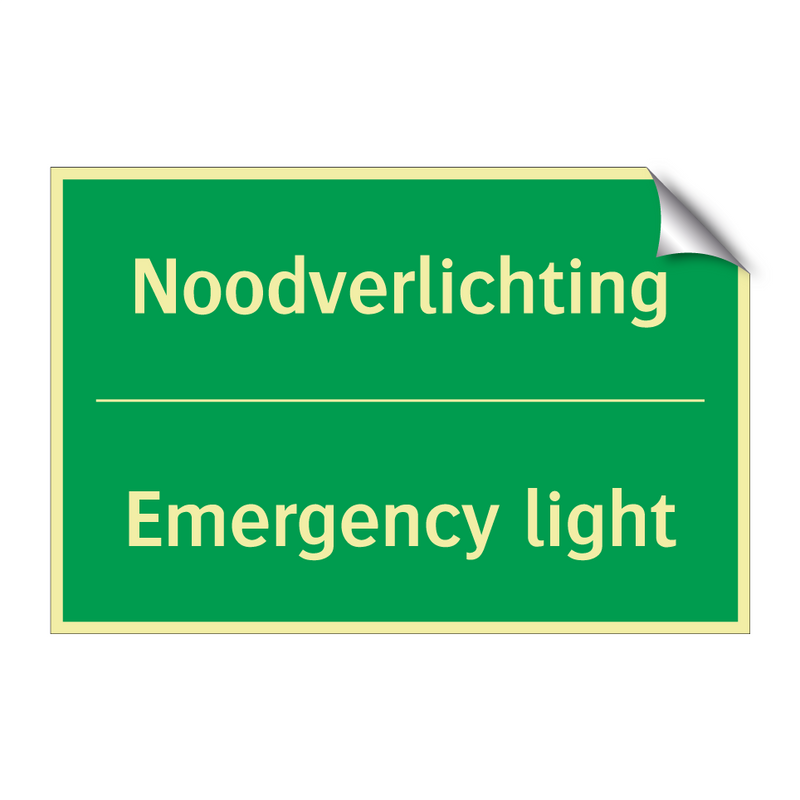 Noodverlichting - Emergency light & Noodverlichting - Emergency light