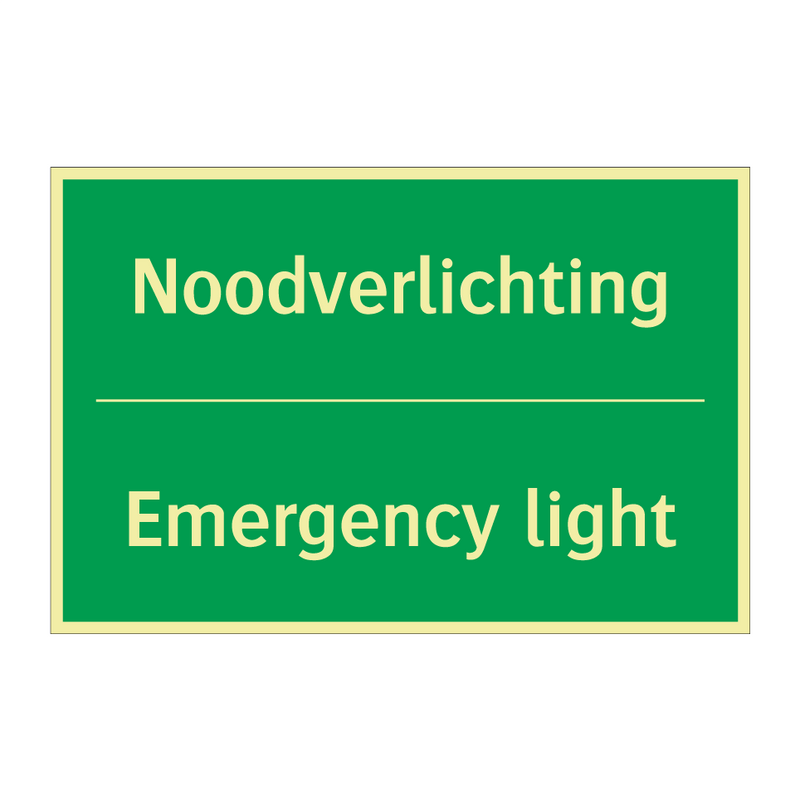 Noodverlichting - Emergency light & Noodverlichting - Emergency light