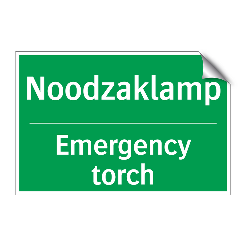 Noodzaklamp - Emergency torch & Noodzaklamp - Emergency torch & Noodzaklamp - Emergency torch