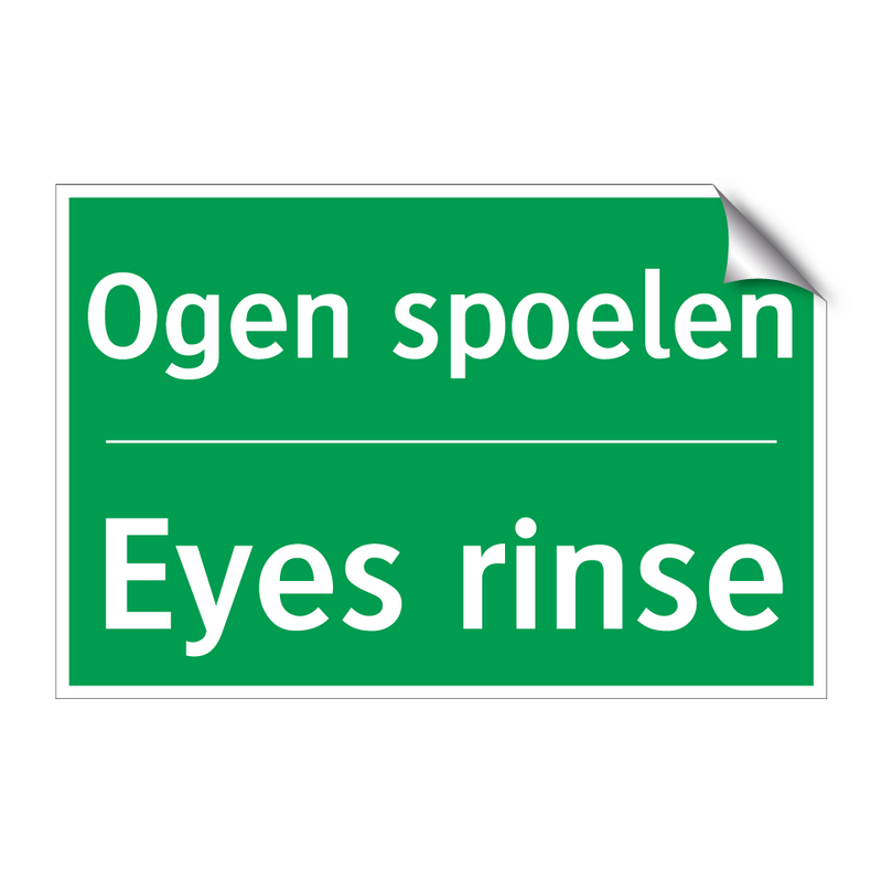 Ogen spoelen - Eyes rinse & Ogen spoelen - Eyes rinse & Ogen spoelen - Eyes rinse