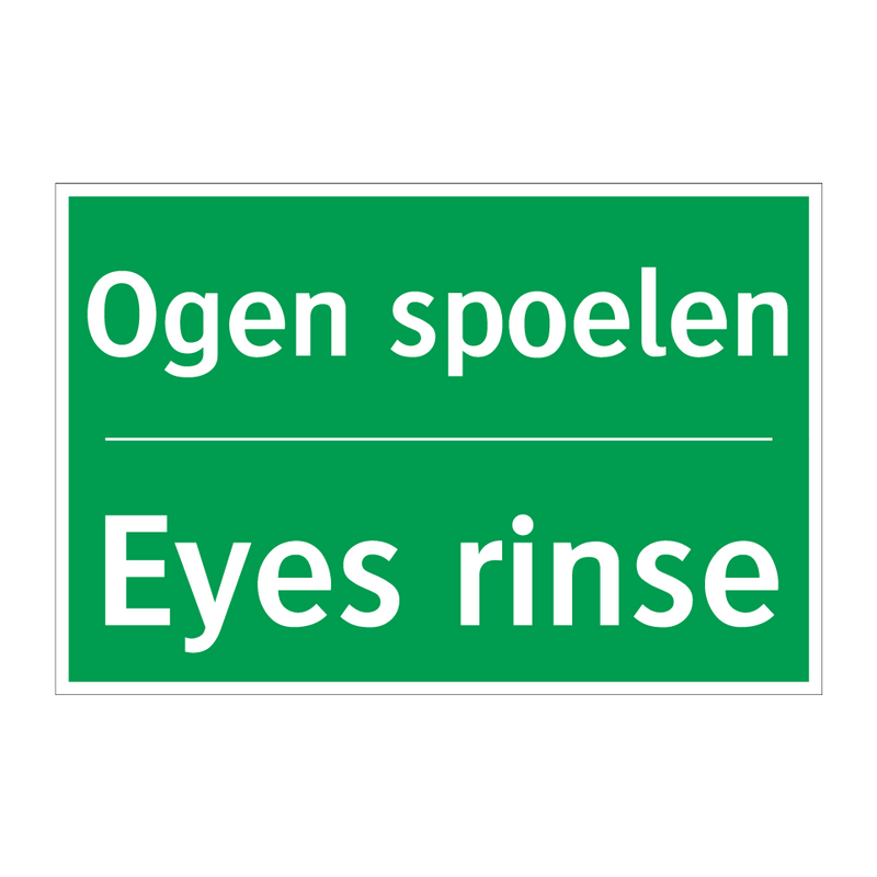 Ogen spoelen - Eyes rinse & Ogen spoelen - Eyes rinse & Ogen spoelen - Eyes rinse