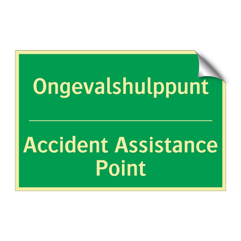 Ongevalshulppunt - Accident Assistance Point & Ongevalshulppunt - Accident Assistance Point