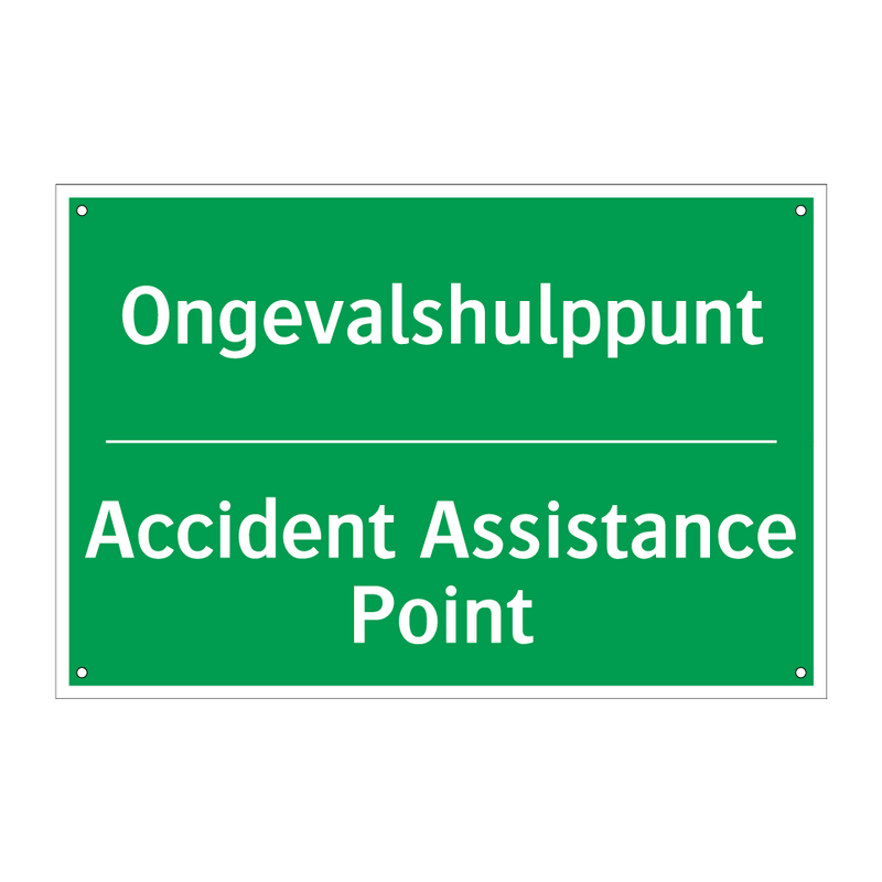 Ongevalshulppunt - Accident Assistance Point & Ongevalshulppunt - Accident Assistance Point