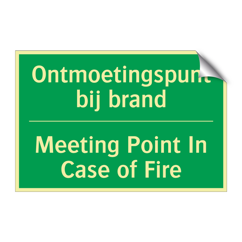 Ontmoetingspunt bij brand - Meeting Point In Case of /.../