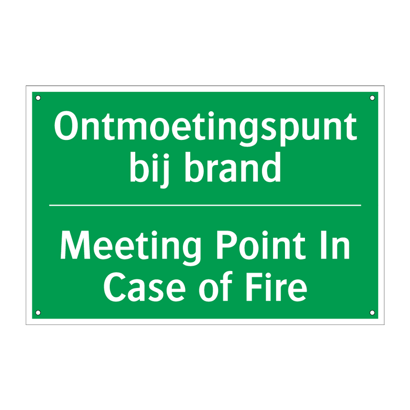 Ontmoetingspunt bij brand - Meeting Point In Case of /.../